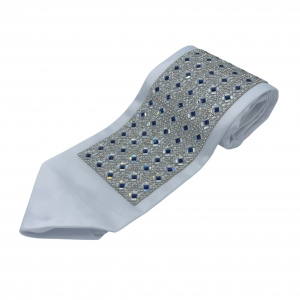 Blue dots in silver dots atarah