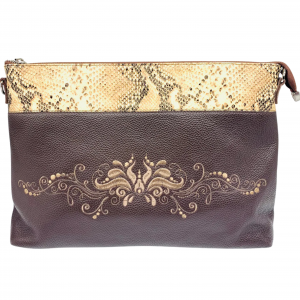 ROYAL BROWN ITALIAN LEATHER TALIT/ TEFILLIN BAGS
