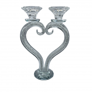 Heart shabbat candle holder