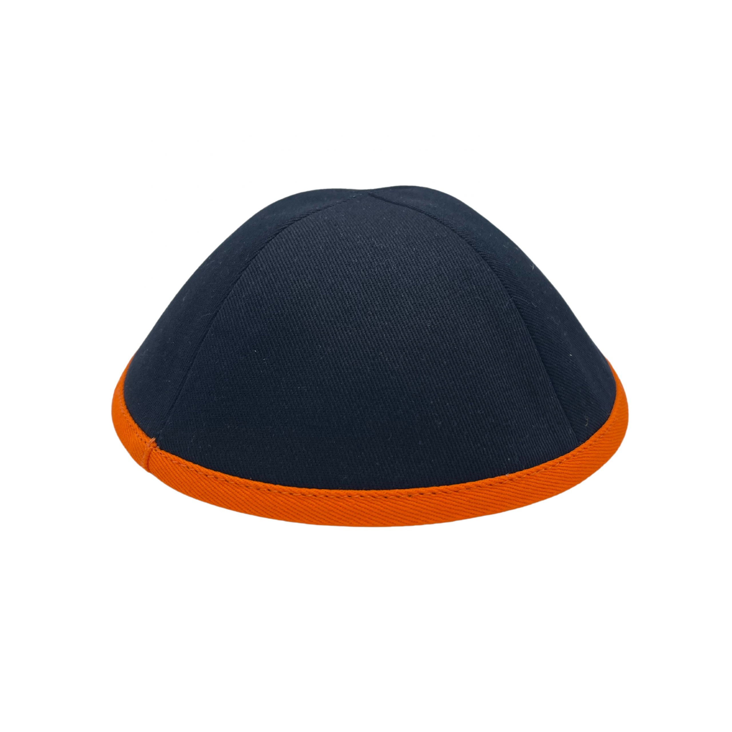 BLACK ORANGE TRIM KIPPAH