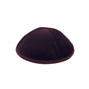 BURGUNDY VELVET KIPPAH