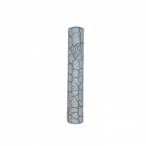 White crackle mezuzah